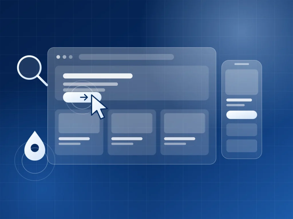 Website and enquiry button illustration related to schema markup